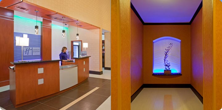 Dallas Texas Hotel Holiday Inn Express Elevator Lobby Holiday Inn Express Lobby